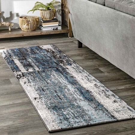 Nuloom Haydee Glacial Abstract Area Rug 2ft 6in x 6ft ECCR22A-2606